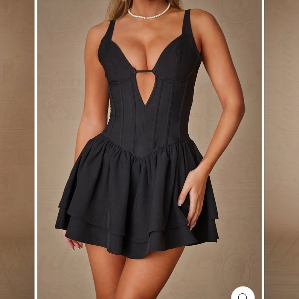 MURCI LAYERED MINI DRESS IN MONARCH